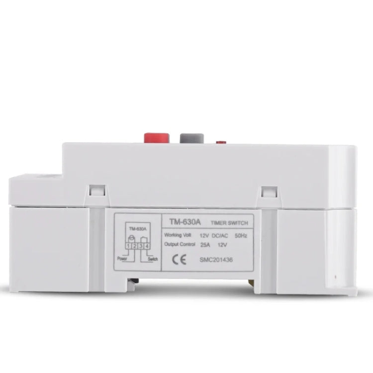 SINOTIMER  TM630A-4  12V DC Timer Switch Din Rail Digital Weekly Programmable Time Relay
