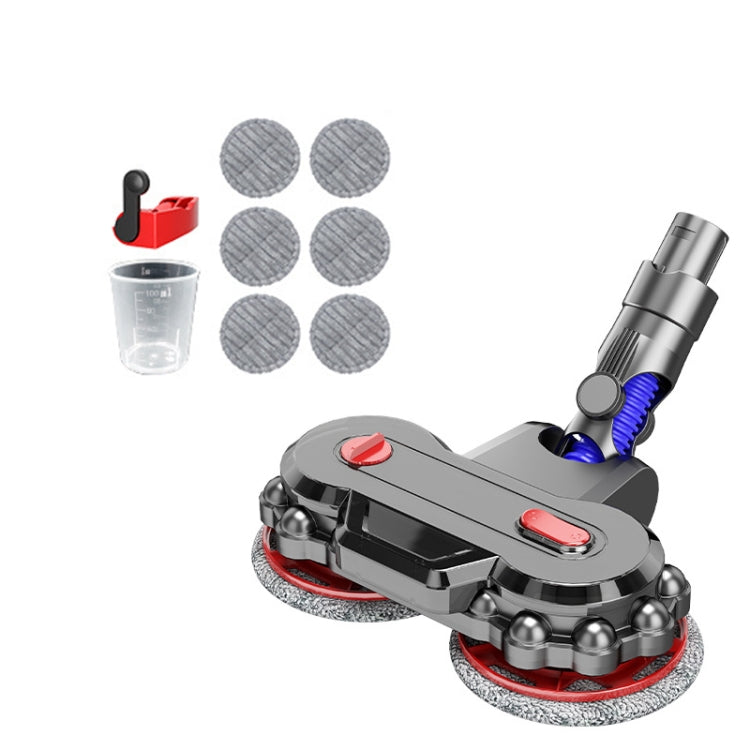 Vacuum Cleaner Electric Mop Head with Detachable Water Tank and 6 Mop Pads