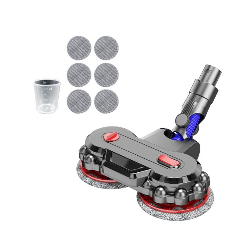 Vacuum Cleaner Electric Mop Head with Detachable Water Tank and 6 Mop Pads