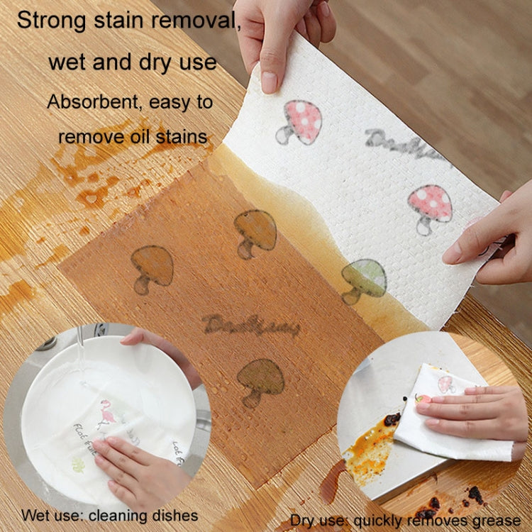 Thickened Disposable Dishwashing Cloth Rag Wet And Dry Oil-absorbing Kitchen Paper, 25pcs /Roll, 40pcs /Roll, 70pcs /Roll, 88pcs /Roll, 98pcs /Roll
