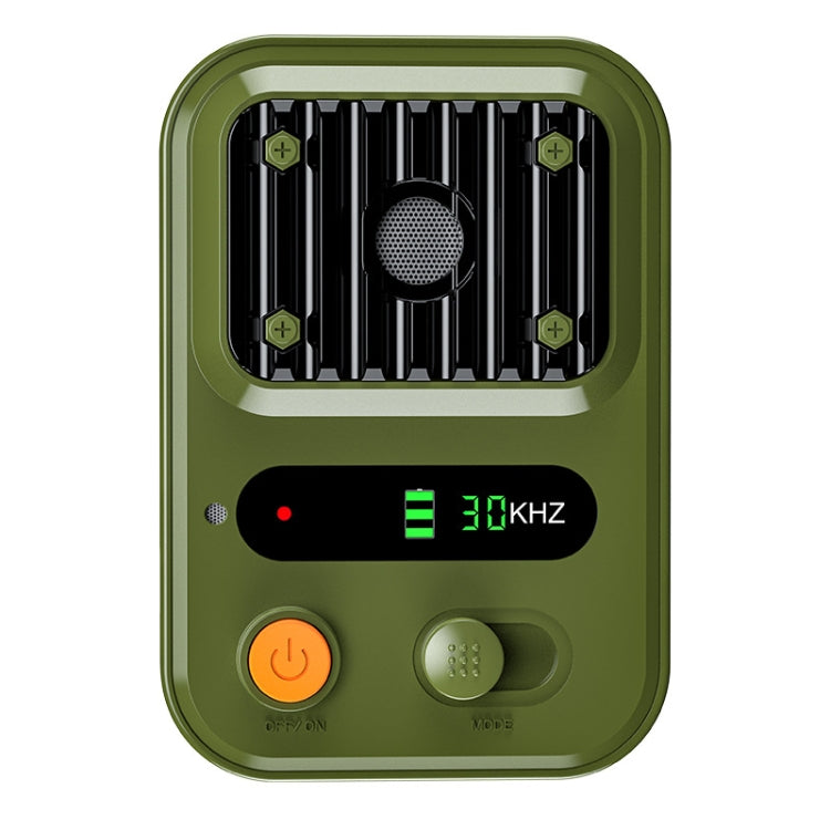 UltrasonicAnti Barking Devices Color Screen Auto Dog Bark Deterrent Devices with 3 Levels, Black, Green
