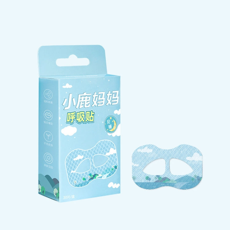 30pcs /Box Fawnmum Mouth Breathing Patch Night Stop Snoring Patch Anti-Snoring Closed Mouth Patch, Children Purple, Children Blue, Adult Pink, Adult Blue