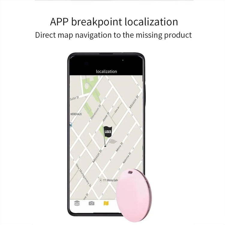 جهاز صغير ذكي لمكافحة فقدان الحيوانات الأليفة مزود بمحدد موقع GPS محمول وجهاز تعقب بلوتوث