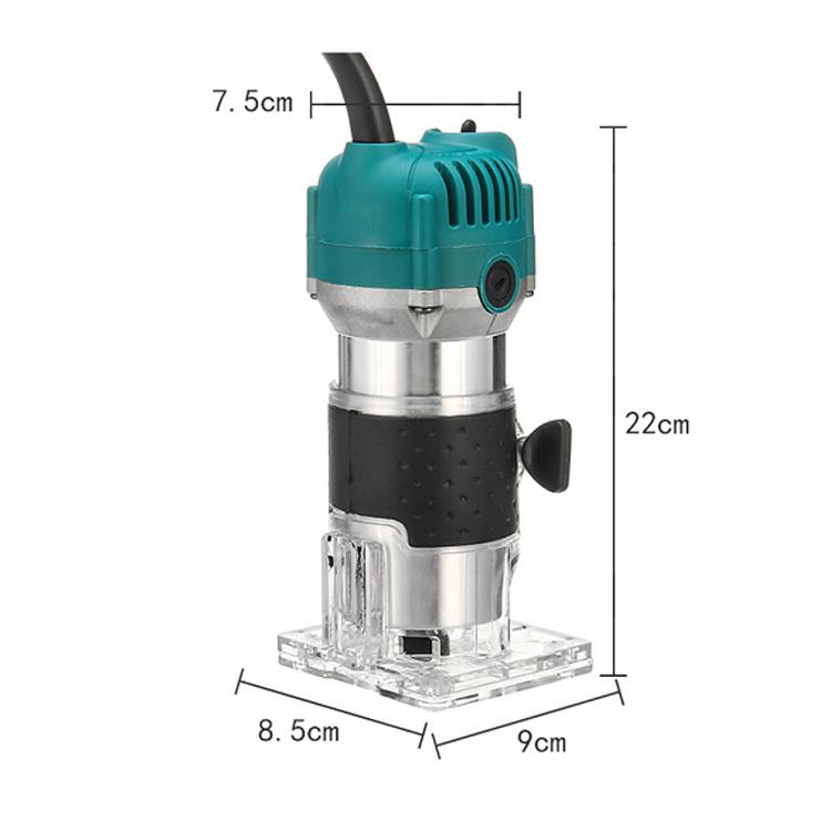 MOYI Aluminum Body Multifunctional Small Electric Woodworking Carving Slotting Trimming Machine