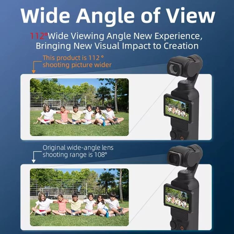 For DJI Osmo Pocket 3 Magnetic Wide-Angle Lens Extend FOV To 112 Degree