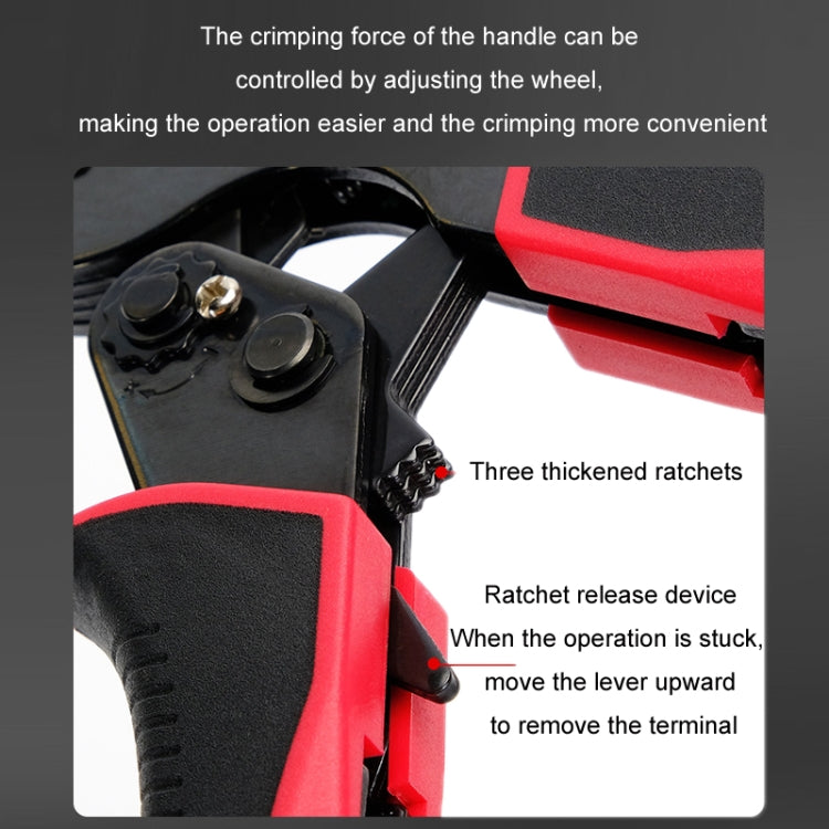 Wire Tube Type European Terminal Crimping Pliers, HCS8 16-6 Blue, HCS8 16-6 Blue Red, HCS8 16-6 Red Black