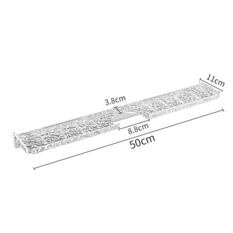 Punch-Free Bathroom Faucet Shelf Home Bathroom Vanity Storage Stand, 50 x 11cm