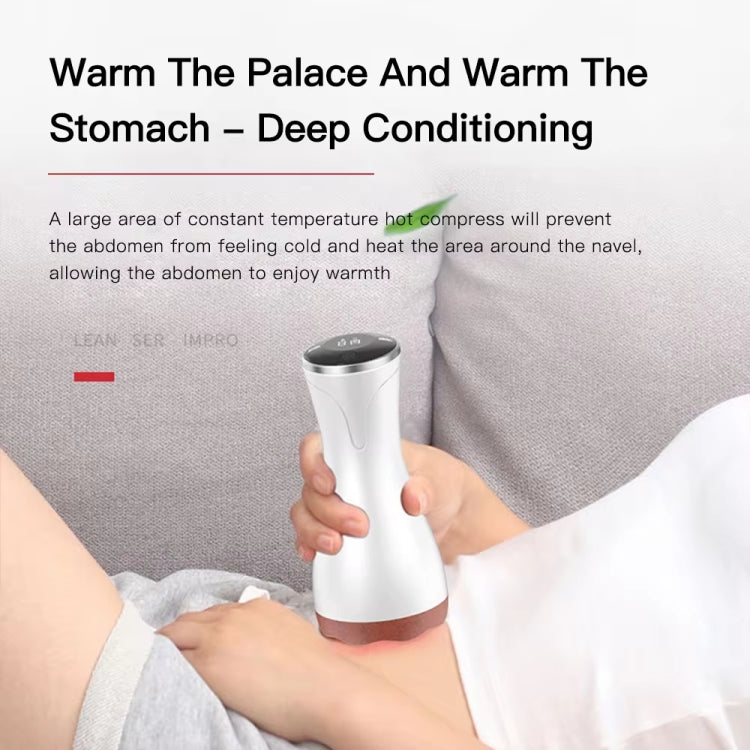 Acupuncture Stone Electric Hot Compress Vibrating Massager Whole Body Universal 9-speed Adjustable Gua Sha Apparatus, Red, Black