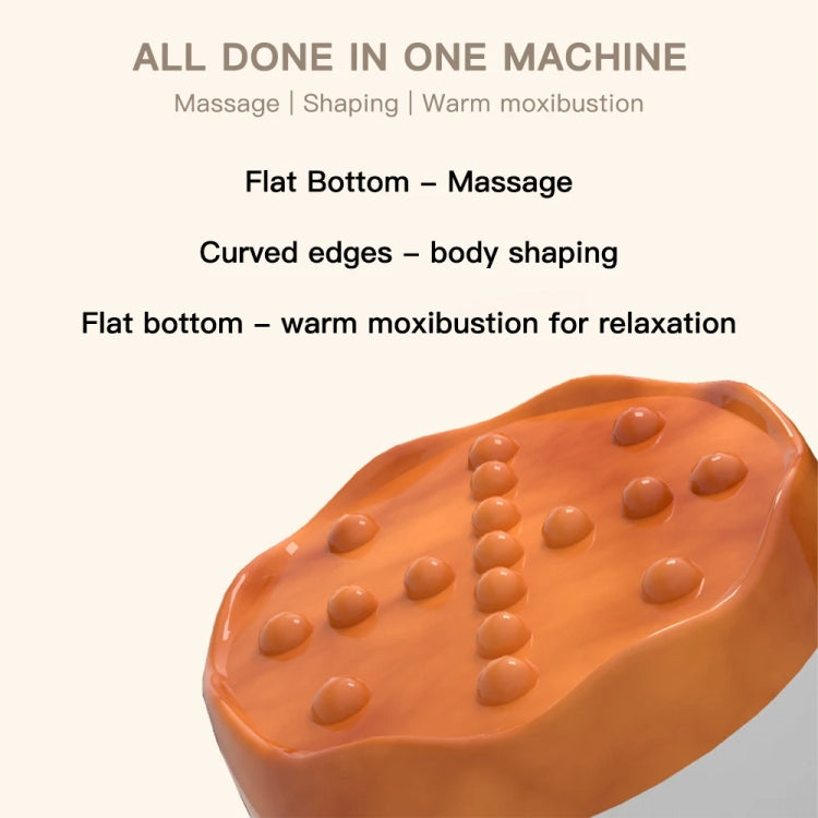 Acupuncture Stone Electric Hot Compress Vibrating Massager Whole Body Universal 9-speed Adjustable Gua Sha Apparatus, Red, Black