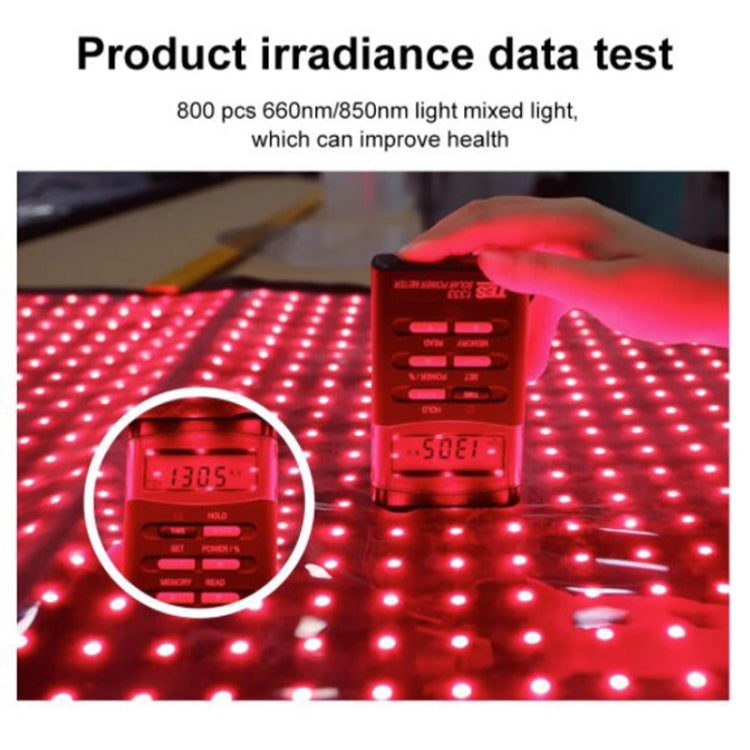 360 LED Beads Red Light Physical Therapy Waist Pad Infrared Fitness Light Therapy Pad, US Plug, UK Plug, EU Plug, AU Plug