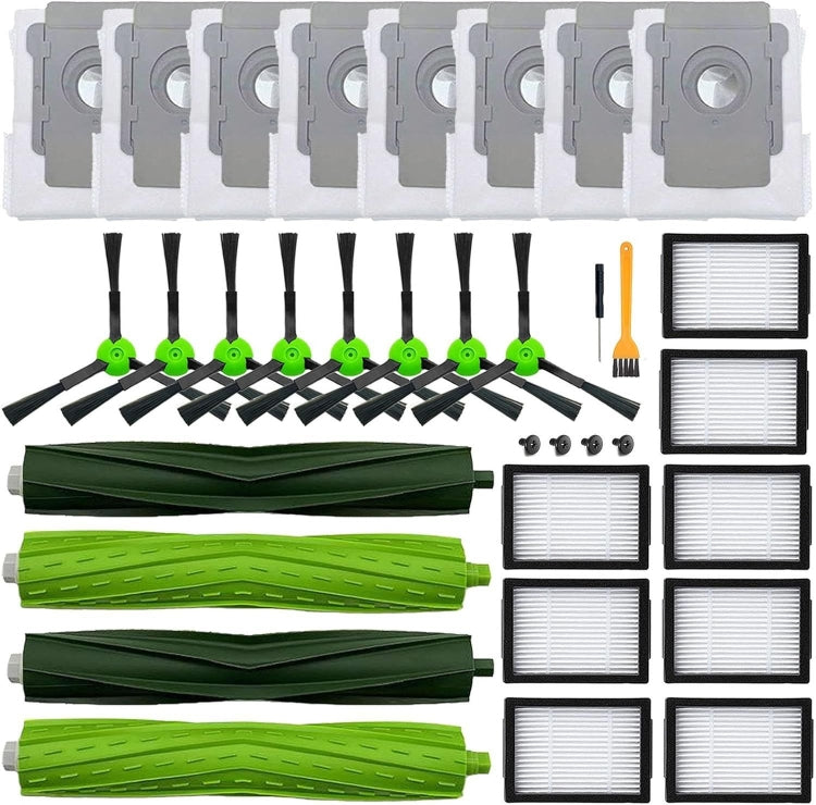 For iRobot Roomba i7 / i7+ / E5 / E6 Series Robot Vacuum, 16pcs /Set, 14pcs /Set, 28pcs /Set Black, 28pcs /Set