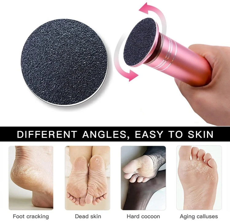 Electric Foot Grinder Calluses Dead Skin Remover With 60pcs Replaceable Sandpaper Discs, US Plug, EU Plug, UK Plug