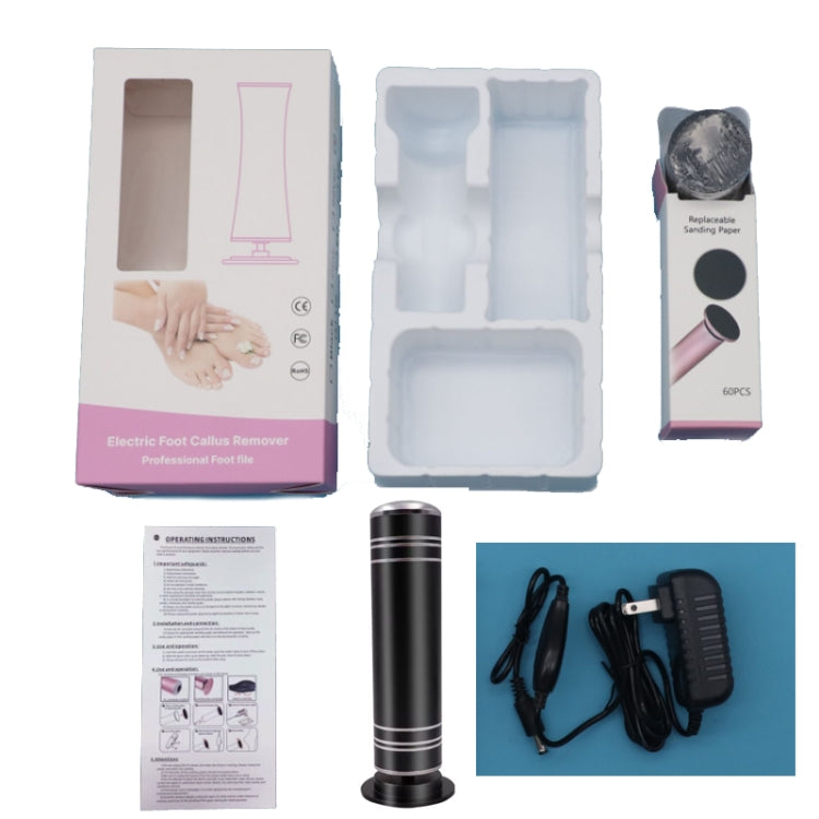 Electric Foot Grinder Calluses Dead Skin Remover With 60pcs Replaceable Sandpaper Discs, US Plug, EU Plug, UK Plug