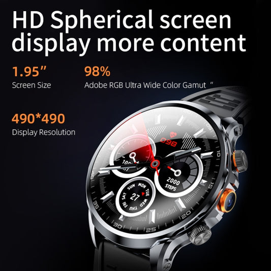H18 Ultra-Thin Round Ball Screen 1.95 Inch Plug-In Phone Smart Watch