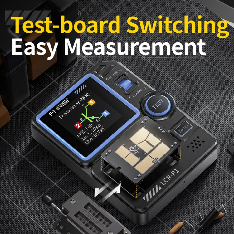 FNIRSI LCR-P1 Transistor Tester Multifunctional Electronic Component Inspection Tool