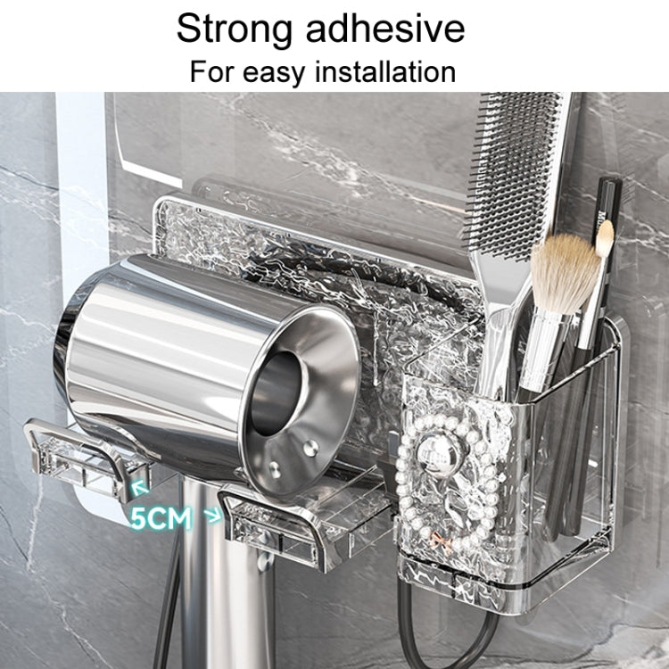 Household Hair Dryer Shelf Bathroom No Punching Wall Mounted Storage Rack