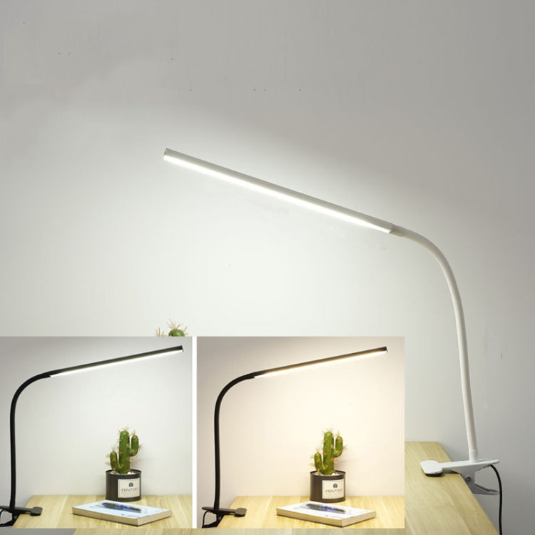 LED Table Lamp With Clamp & Flexible Gooseneck USB Reading Light Bedside Lamp