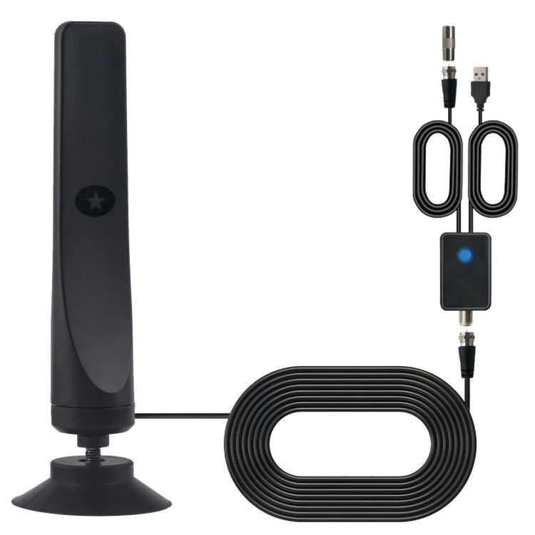 4K 1080P Indoor Digital TV Antenna For Local Channels 50 Miles Range With Amplifier Signal Booster