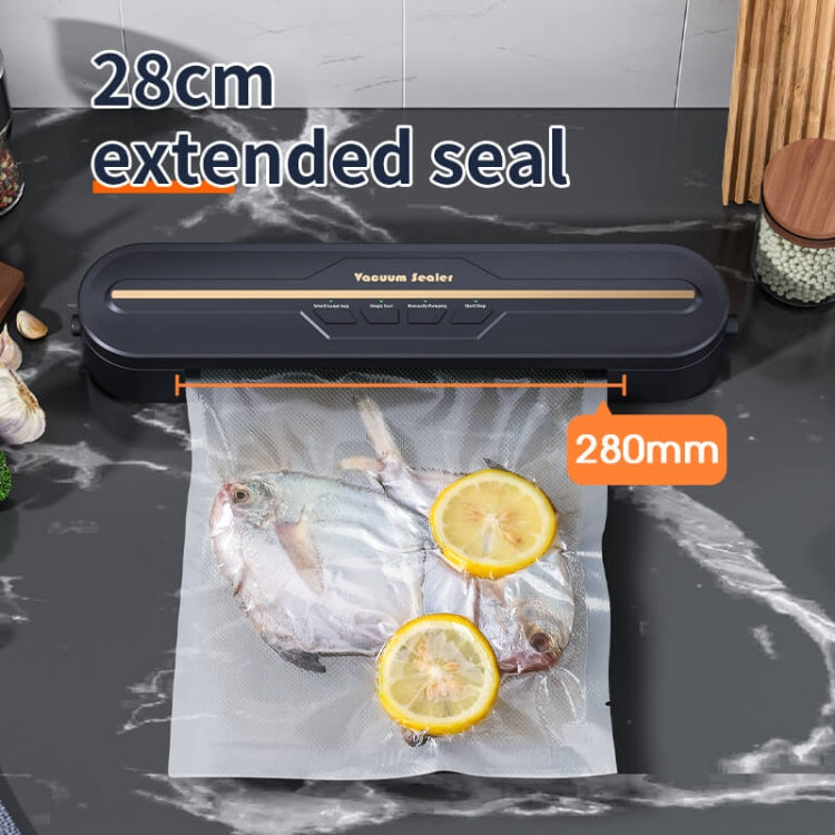 Food Vacuum Sealer Machine 60KPA Strong Suction, Small / Large Bag Modes With 10 Vacuum Bags, EU Plug, US Plug