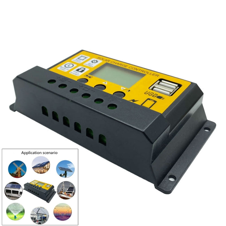 12V/24V Simple Solar Controller Light Time Control Solar Panel Regulator Controller With USB