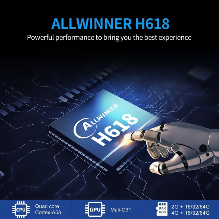 TV98 ATV 8K Allwinner H618 Android 14 2.5G+5G Dual Wifi HD Set-Top Box With Bluetooth Voice Remote Controller