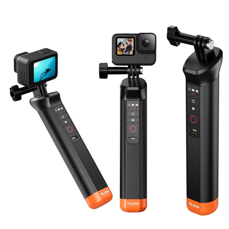 TELESIN Bluetooth Buoyancy Bar 15m Waterproof Depth For GoPro HERO13 / 12 / 11 / 10 / 9 / 8 Black, S4-FHG-01-TGP