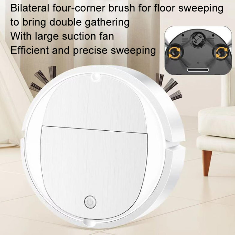 Intelligent Sweeper Robot Home Automatic 3 In 1 Integrated Cleaning Machine Vacuum Cleaner, Battery White, Battery Black, Rechargeable White, Rechargeable Black
