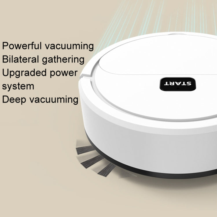 Automatic Mini Sweeping Robot Mopping Sweeping Suction 3 In 1 Cleaning Machine, White Rechargeable, Black Rechargeable, Black Battery, White Battery