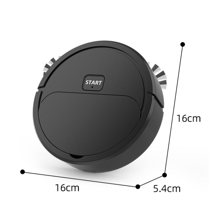 Automatic Mini Sweeping Robot Mopping Sweeping Suction 3 In 1 Cleaning Machine, White Rechargeable, Black Rechargeable, Black Battery, White Battery