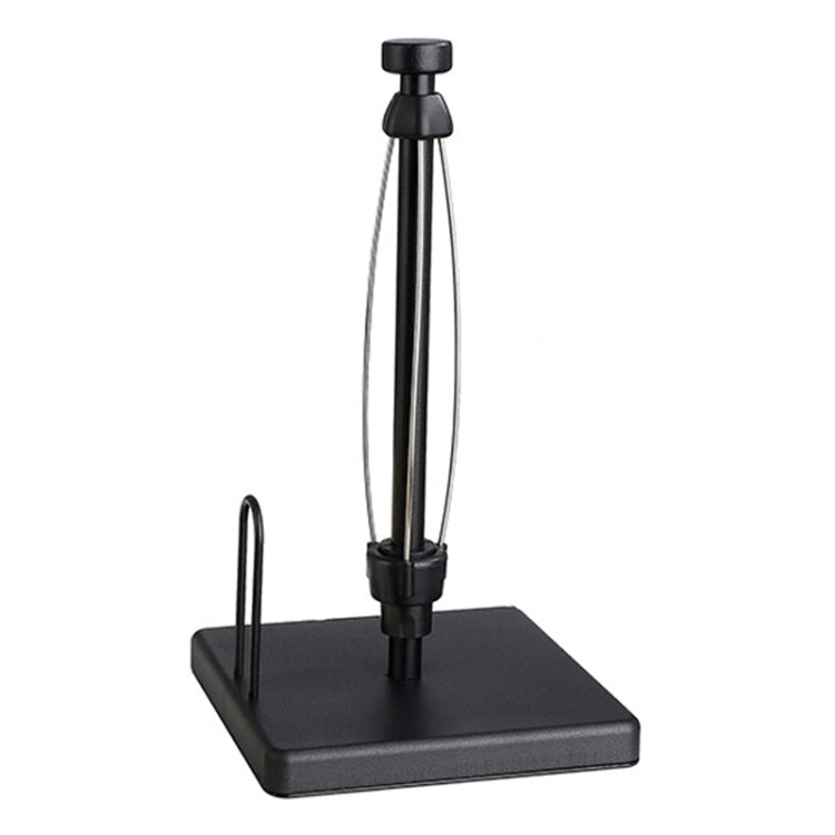 Household Stainless Steel Vertical Paper Towel Holder With Damping Dining Table Kitchen No Punch Paper Roll Holder, Square Black, Round Black, Round Silver