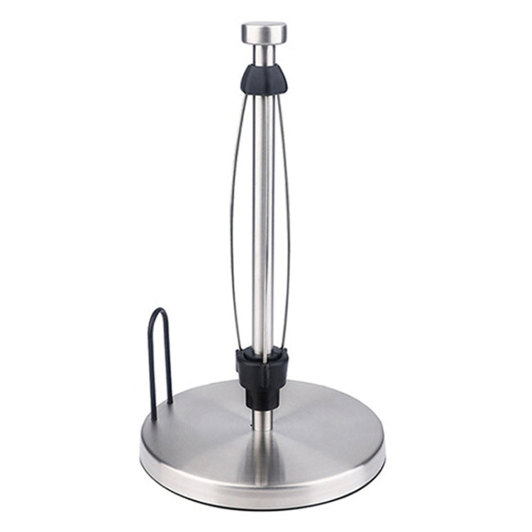 Household Stainless Steel Vertical Paper Towel Holder With Damping Dining Table Kitchen No Punch Paper Roll Holder, Square Black, Round Black, Round Silver