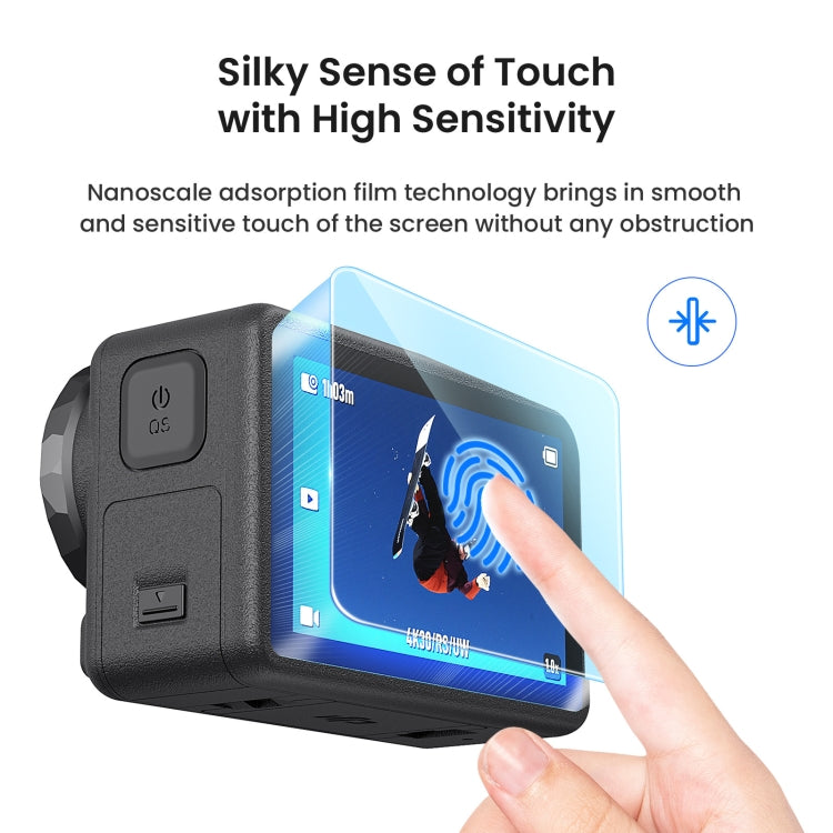 مجموعة زجاج مقوى aMagisn 9H صلابة لكاميرا DJI Osmo Action 5 Pro، العبوة A