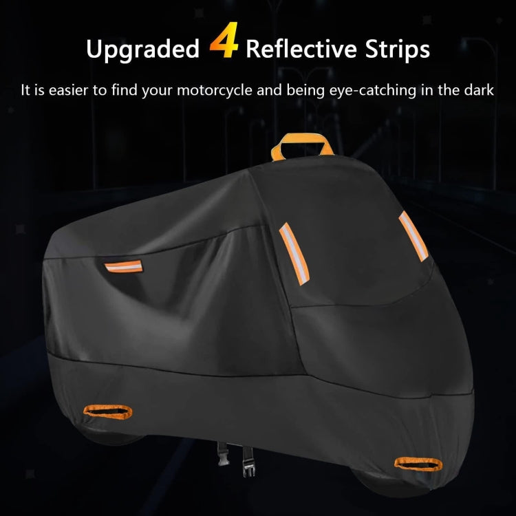 Motorcycle Rain Sun Protection Cover Oxford Cloth Dustproof With Anti-theft Buckle