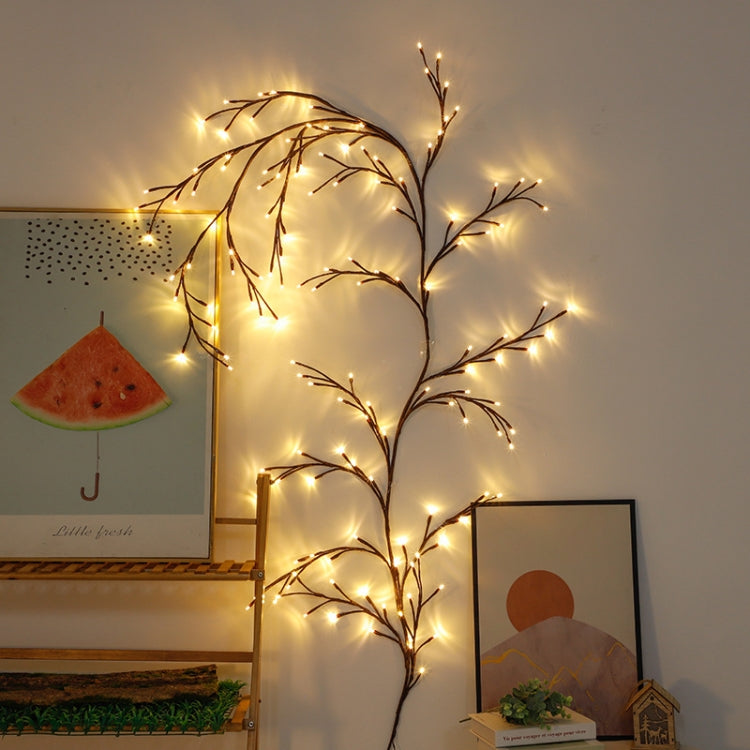 2.3m 144 LEDs Branch Rattan String Lights Wedding Home Decor Garland Lamps