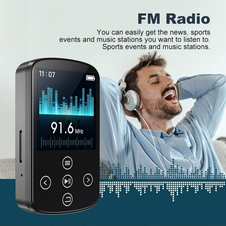 MP3 Bluetooth Music Player HIFI Sports Clip Touch Screen MP4