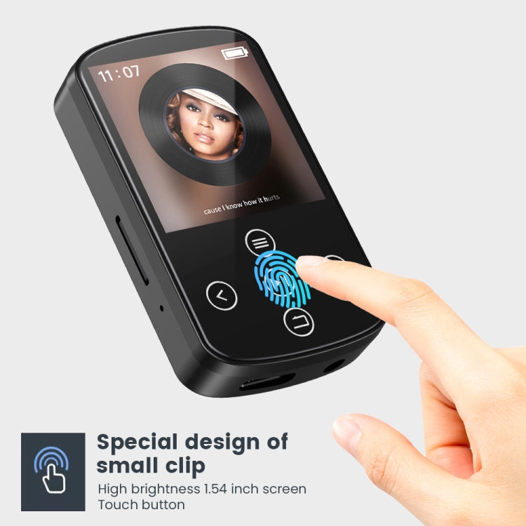 MP3 Bluetooth Music Player HIFI Sports Clip Touch Screen MP4