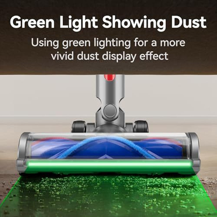 Soft Velvet Suction Head With Full Range Dust Display Light