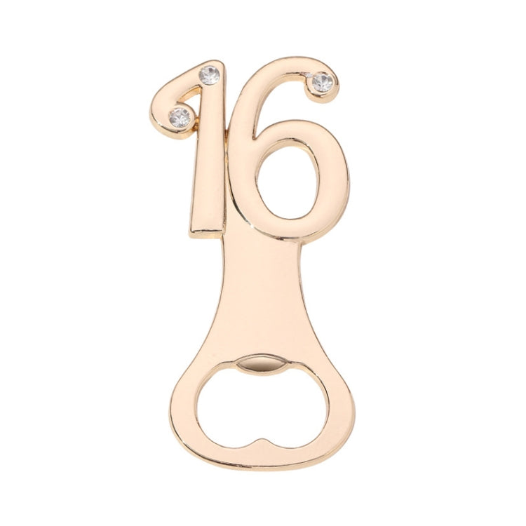 Digital Shape Wedding Party Manual Bottle Opener Beer Drinks Driver, 12, 15, 16, 18, 20, 21, 30, 35, 40, 45, 50, 55, 60, 65, 70, 75, 80, 90