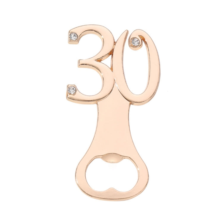 Digital Shape Wedding Party Manual Bottle Opener Beer Drinks Driver, 12, 15, 16, 18, 20, 21, 30, 35, 40, 45, 50, 55, 60, 65, 70, 75, 80, 90