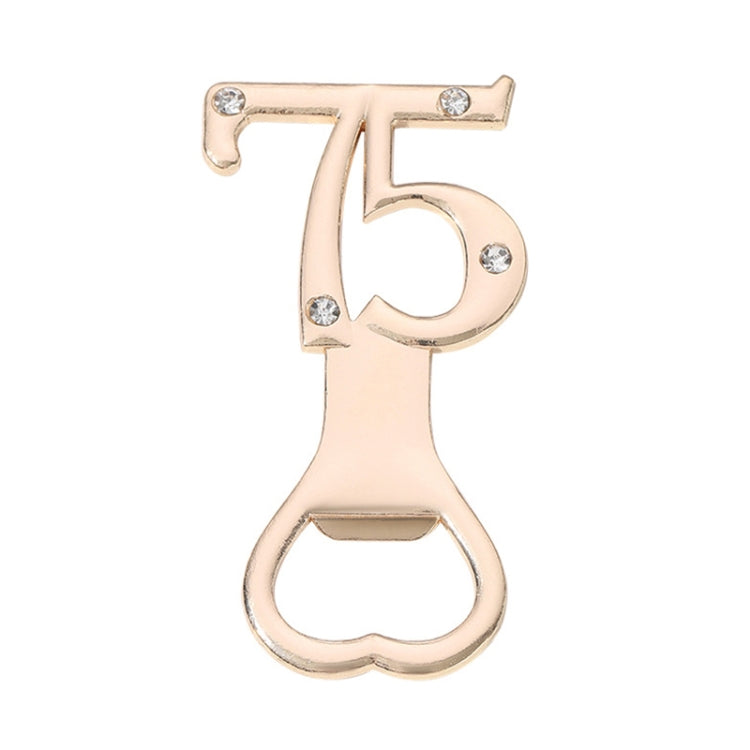 Digital Shape Wedding Party Manual Bottle Opener Beer Drinks Driver, 12, 15, 16, 18, 20, 21, 30, 35, 40, 45, 50, 55, 60, 65, 70, 75, 80, 90