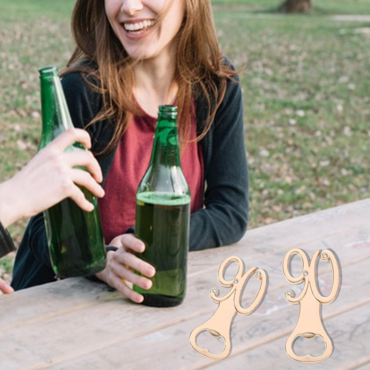 Digital Shape Wedding Party Manual Bottle Opener Beer Drinks Driver, 12, 15, 16, 18, 20, 21, 30, 35, 40, 45, 50, 55, 60, 65, 70, 75, 80, 90