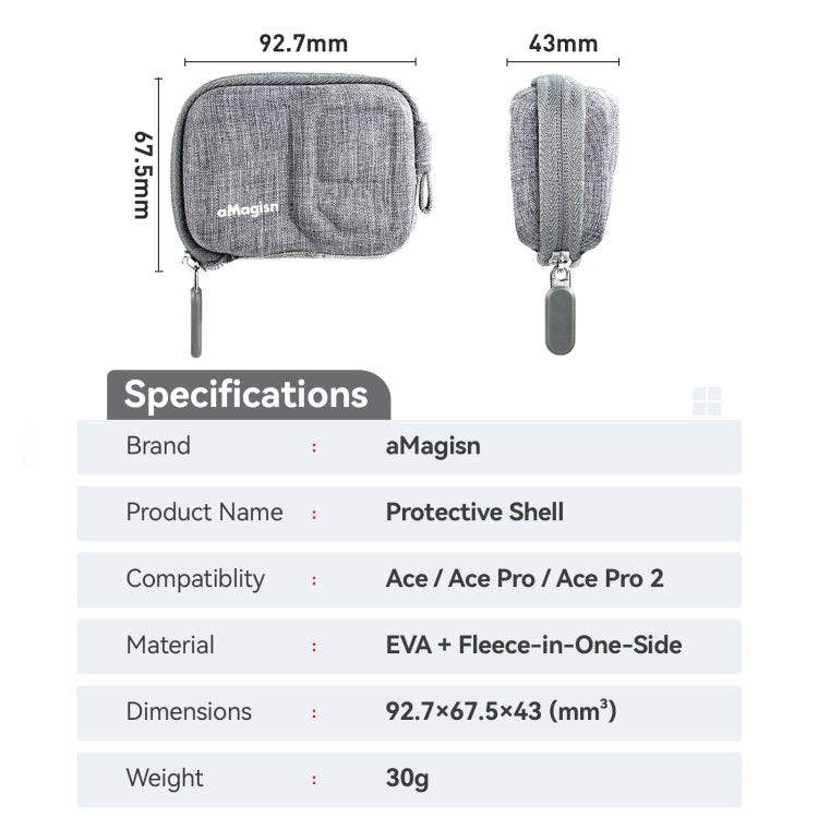 For Insta360 Ace Pro 2 / Ace Pro / Ace AMagisn Body Bag Protective Shell Accessories