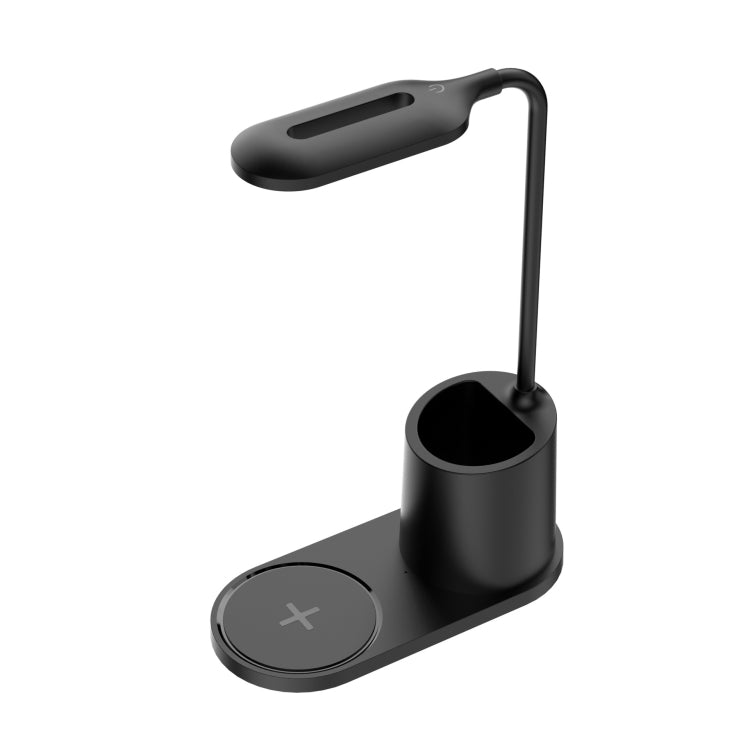 HT-513 3 في 1، حامل قلم لسطح المكتب، شحن لاسلكي للهاتف بقوة 15 واط