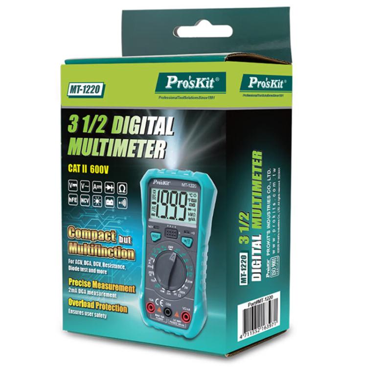 3-1/2 Burn-Proof Digital Intelligent Multimeter