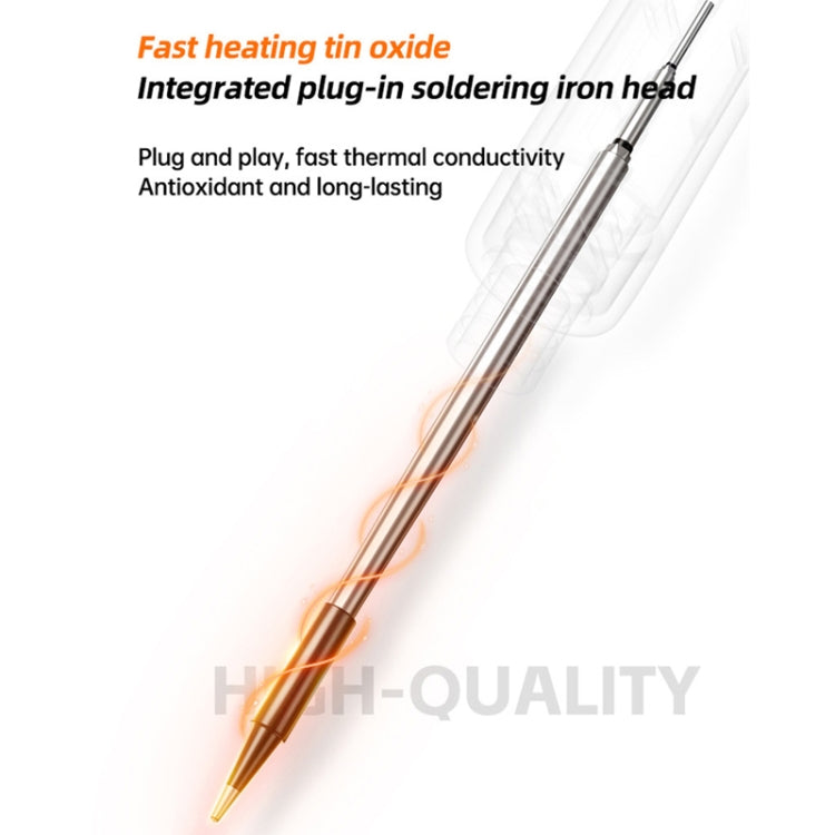 USB Digital Display Charging Soldering Iron Set 5-speed Temperature Adjustable, Standard Edition Gray, Standard Edition Orange, 3 Heads Gray