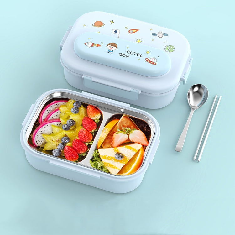 316 Stainless Steel Insulated Lunch Box Children Portable Compartment Lunch Case, Light Green 2 Grids, Light Green 3 Grids, Blue 2 Grids, Blue 3 Grids, Light Yellow 2 Grids, Light Yellow 3 Grids