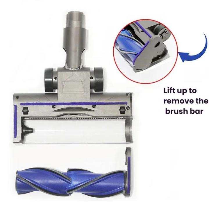 For Dyson V7 / V8 / V10 / V11 / V15 Vacuum Cleaner Direct Drive Anti-entanglement Brush Head with Green Light
