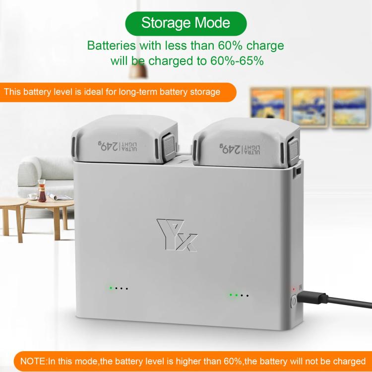 For DJI Mini 4 Pro / Mini 3 Pro / Mini 3 YX Two-Way Charger Battery Manager, Two-Way
