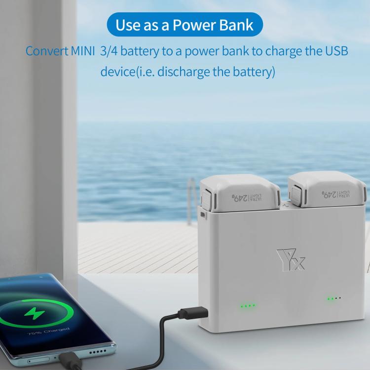 For DJI Mini 4 Pro / Mini 3 Pro / Mini 3 YX Two-Way Charger Battery Manager, Two-Way