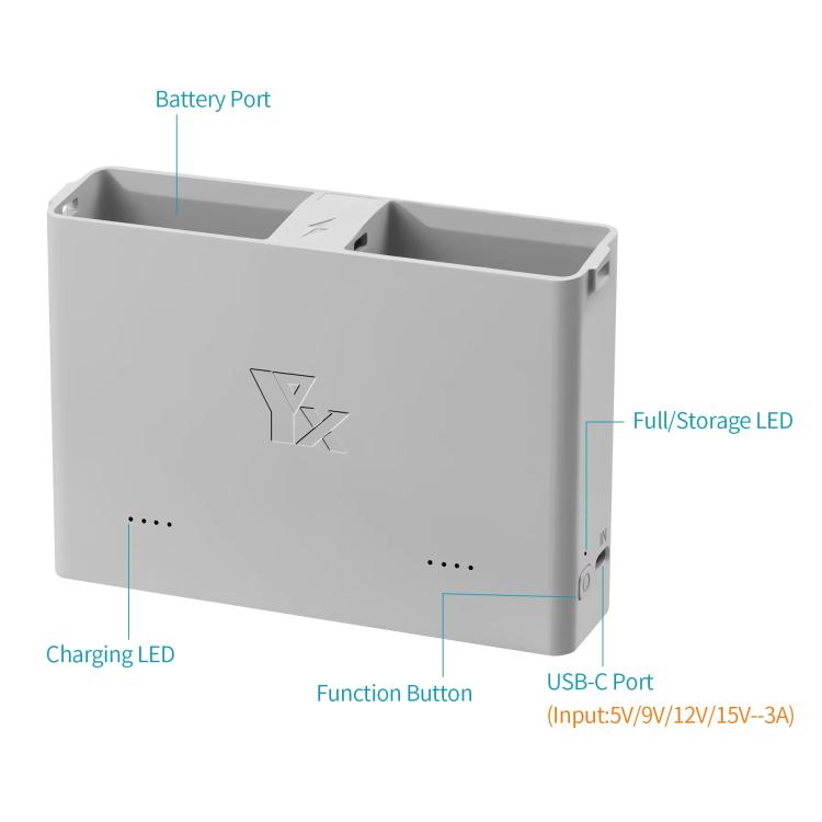 For DJI Mini 4 Pro / Mini 3 Pro / Mini 3 YX Two-Way Charger Battery Manager, Two-Way